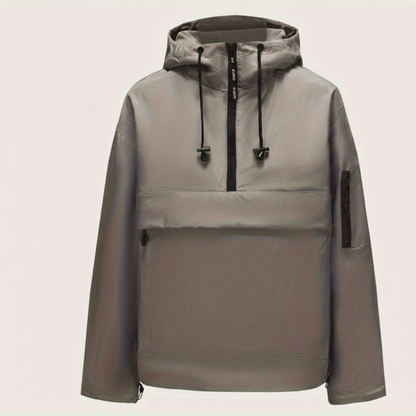 Casual Hooded Zip-Up Jacket with Front Pockets