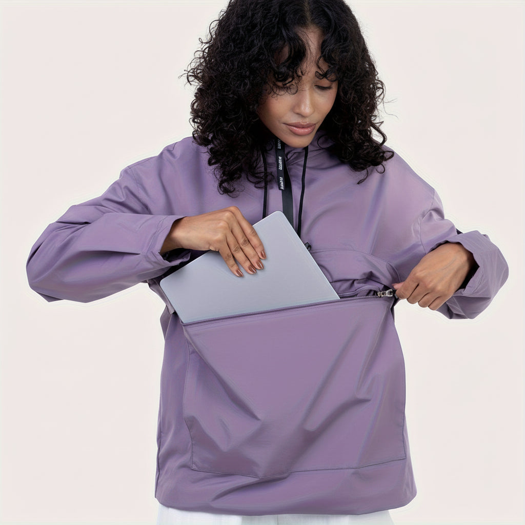 Casual Hooded Zip-Up Jacket with Front Pockets