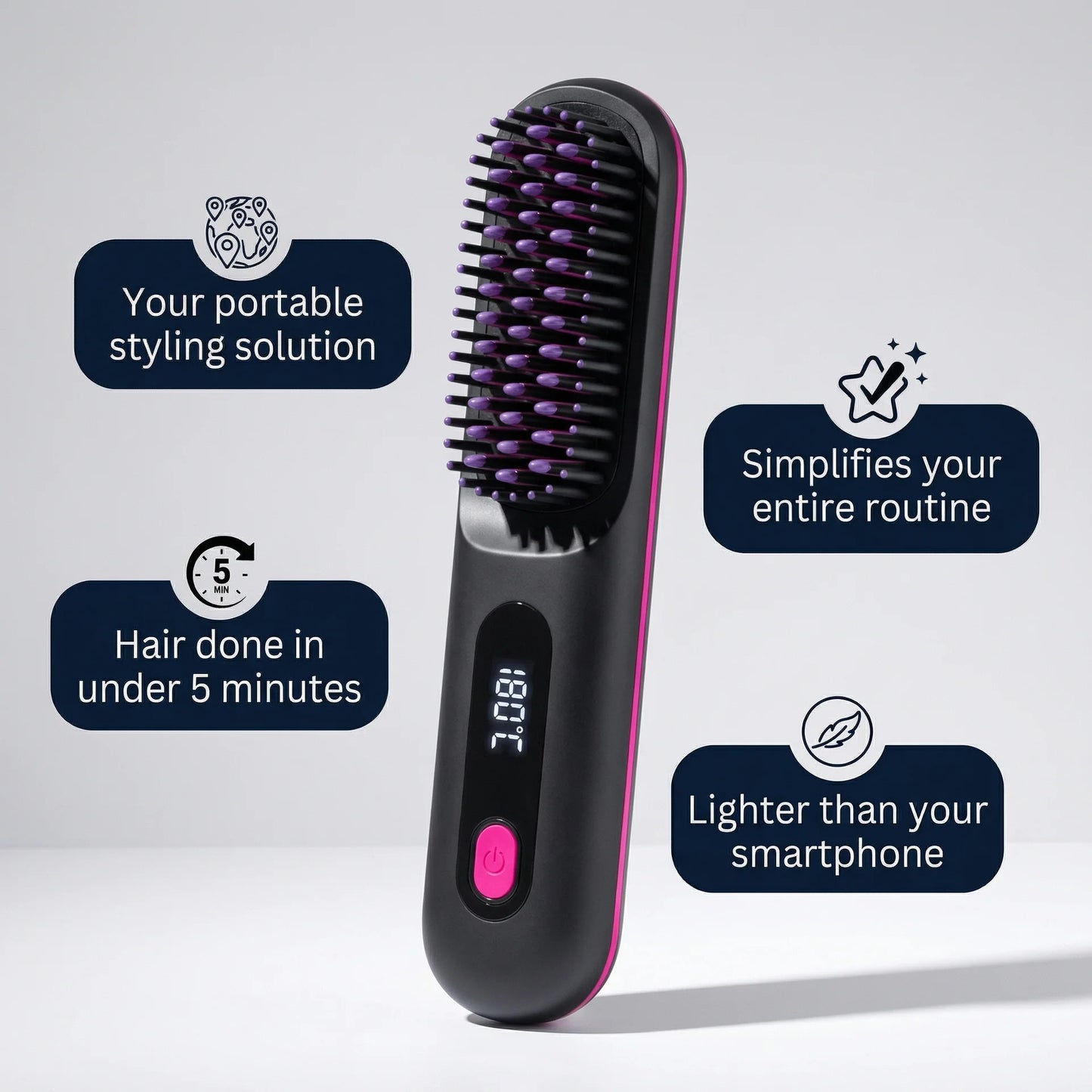AirLuxe Portable Straightener Brush