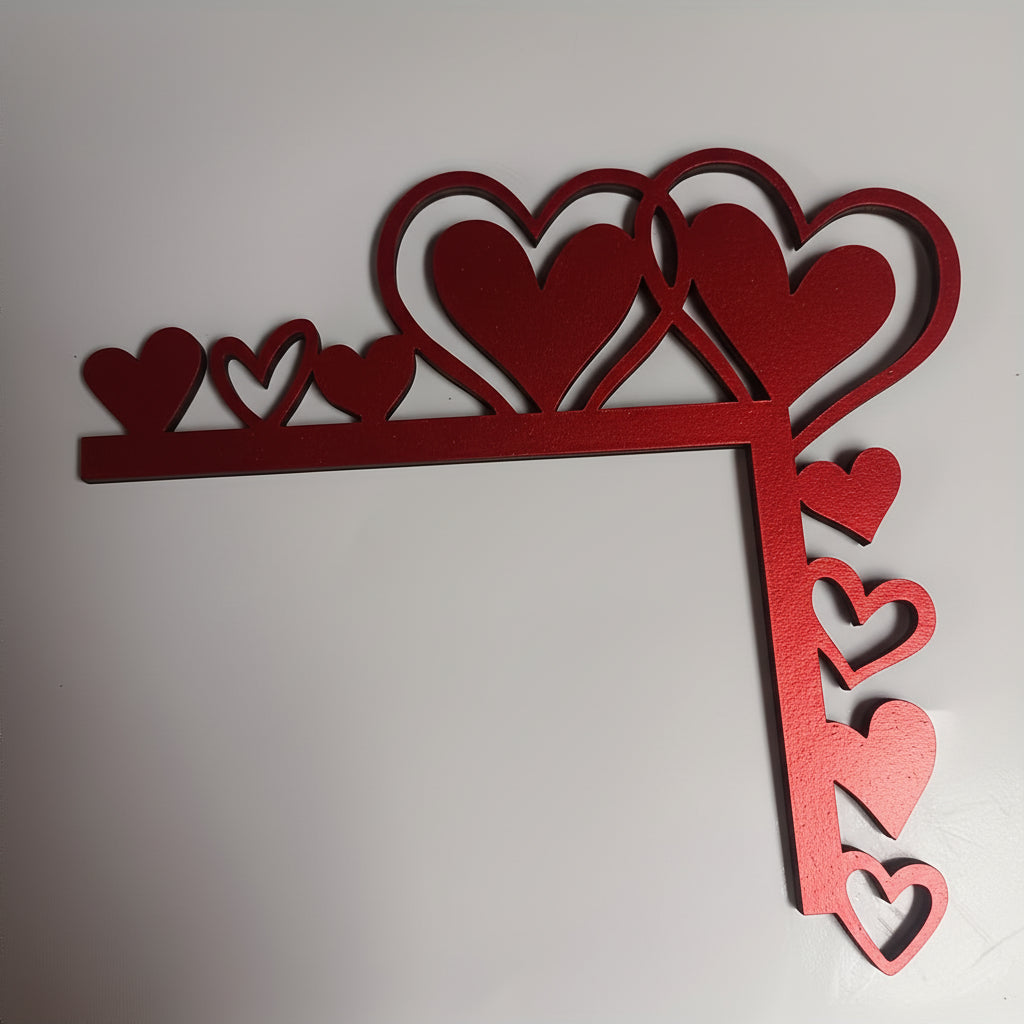 Heart Frame Wall Art – Acrylic Mirror Sticker for Room Decor
