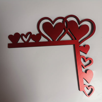 Heart Frame Wall Art – Acrylic Mirror Sticker for Room Decor