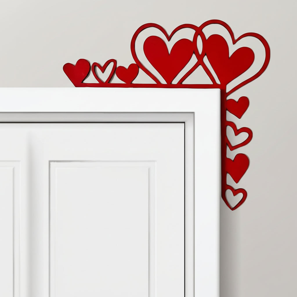 Heart Frame Wall Art – Acrylic Mirror Sticker for Room Decor