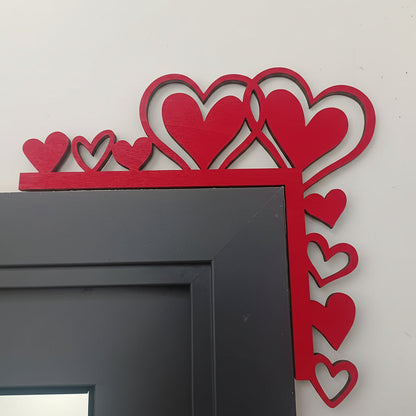 Heart Frame Wall Art – Acrylic Mirror Sticker for Room Decor