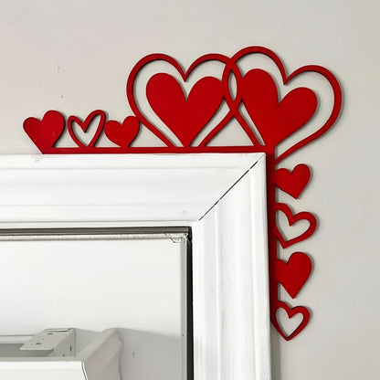 Heart Frame Wall Art – Acrylic Mirror Sticker for Room Decor