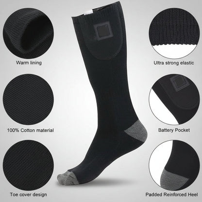 Electric Heated Socks – Thermal Foot Warmer for Winter and Outdoor Use