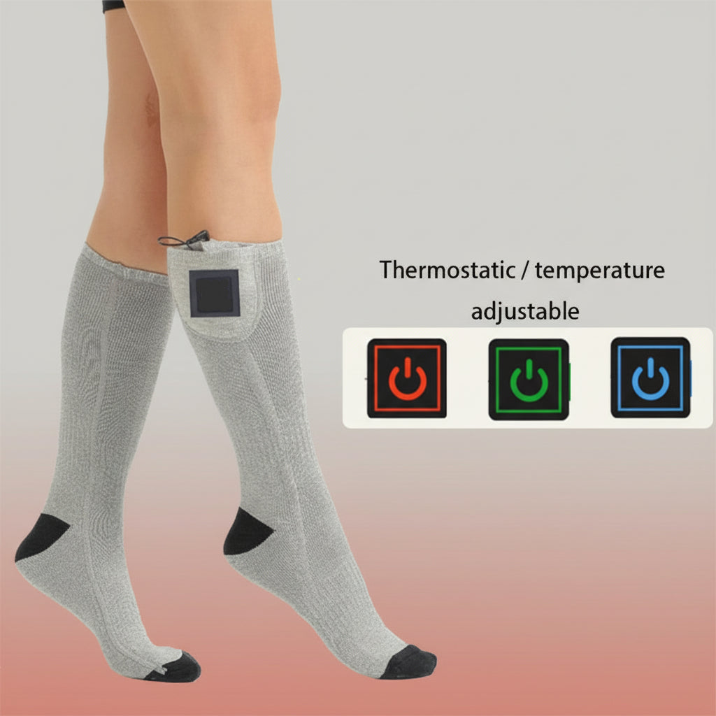 Electric Heated Socks – Thermal Foot Warmer for Winter and Outdoor Use