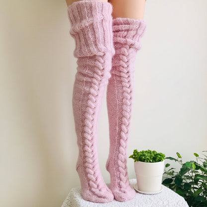 Cozy Knee-High Winter Stockings - Warmth and Comfort