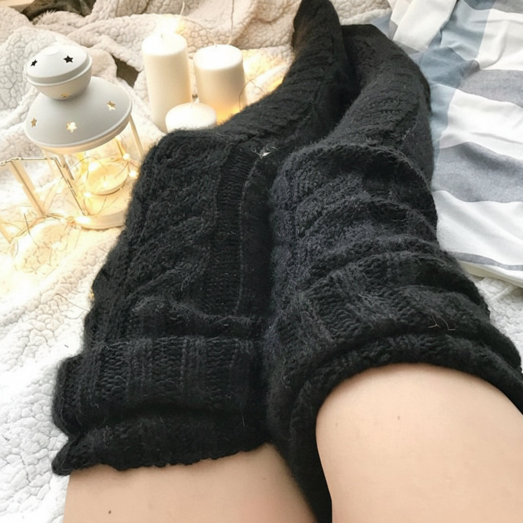 Cozy Knee-High Winter Stockings - Warmth and Comfort