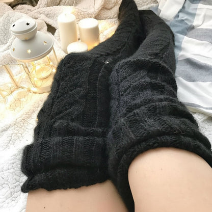 Cozy Knee-High Winter Stockings - Warmth and Comfort