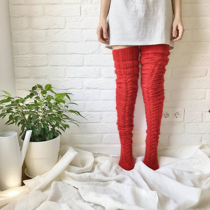 Cozy Knee-High Winter Stockings - Warmth and Comfort