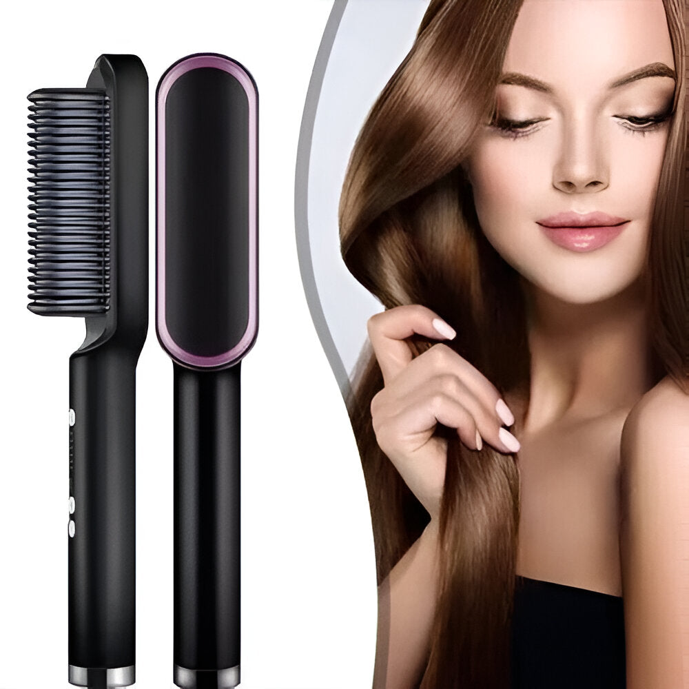 Heated Hair Straightening Comb – Fast, Salon-Quality Styling Brush