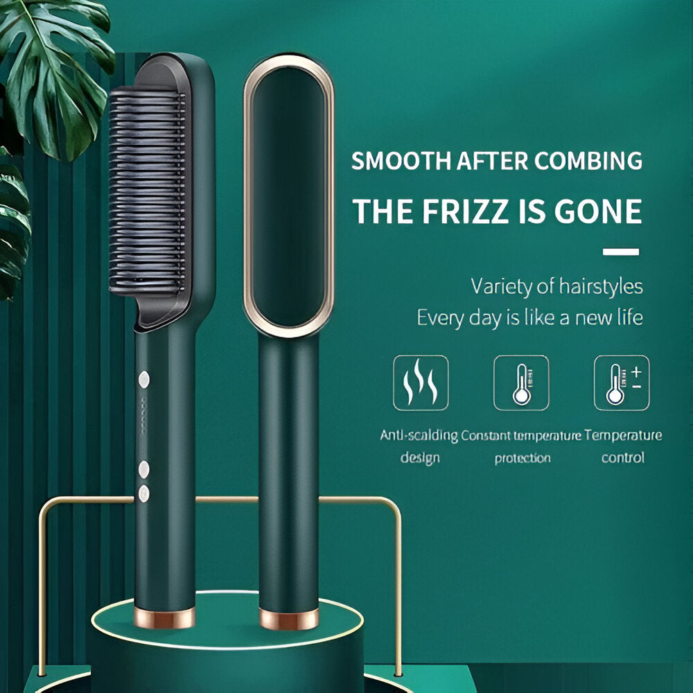 Heated Hair Straightening Comb – Fast, Salon-Quality Styling Brush