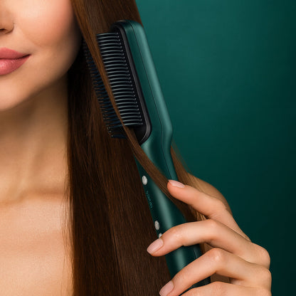 Heated Hair Straightening Comb – Fast, Salon-Quality Styling Brush