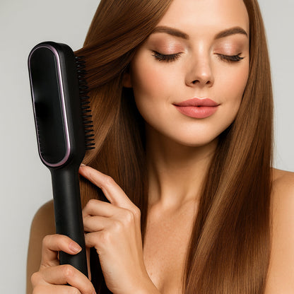Heated Hair Straightening Comb – Fast, Salon-Quality Styling Brush
