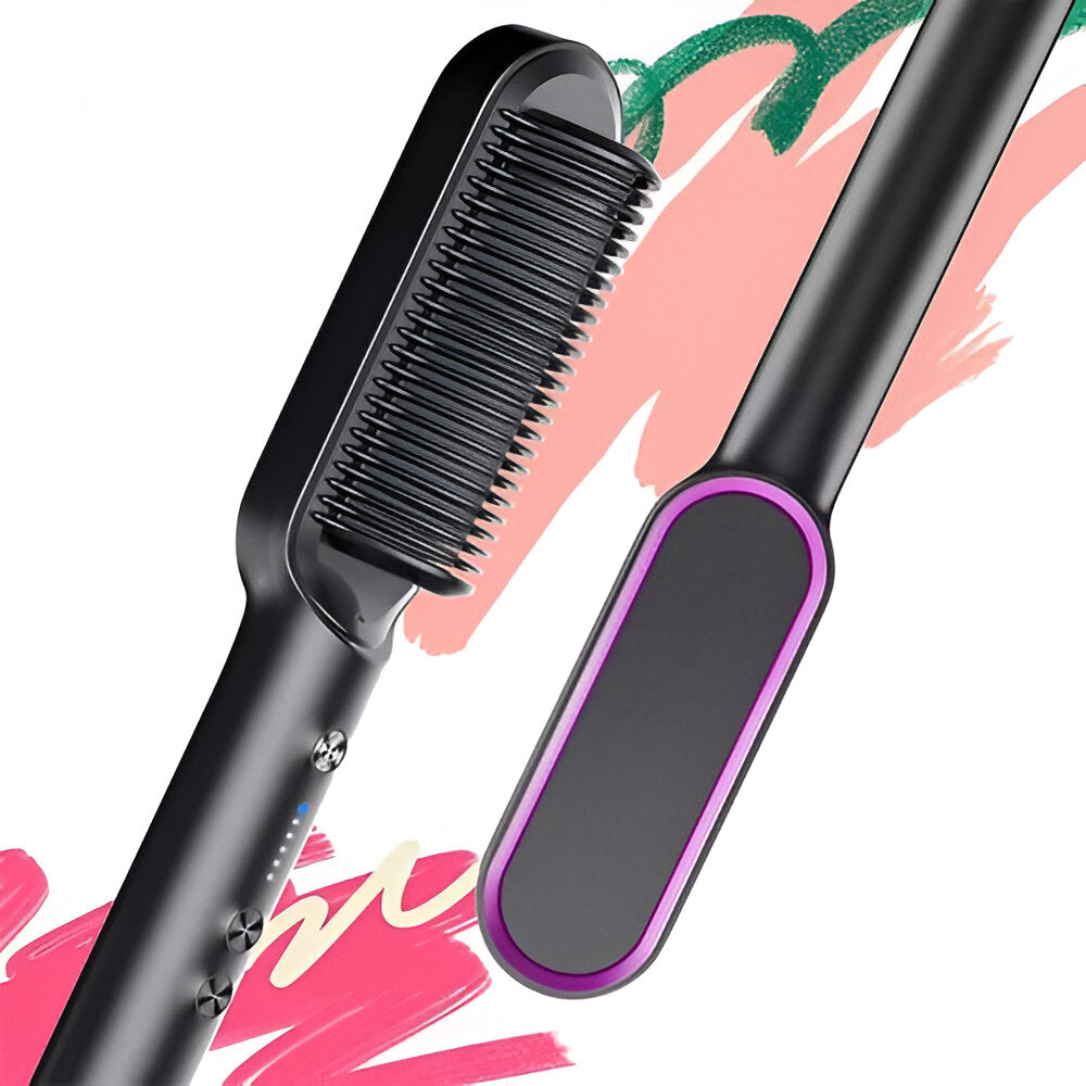 Heated Hair Straightening Comb – Fast, Salon-Quality Styling Brush