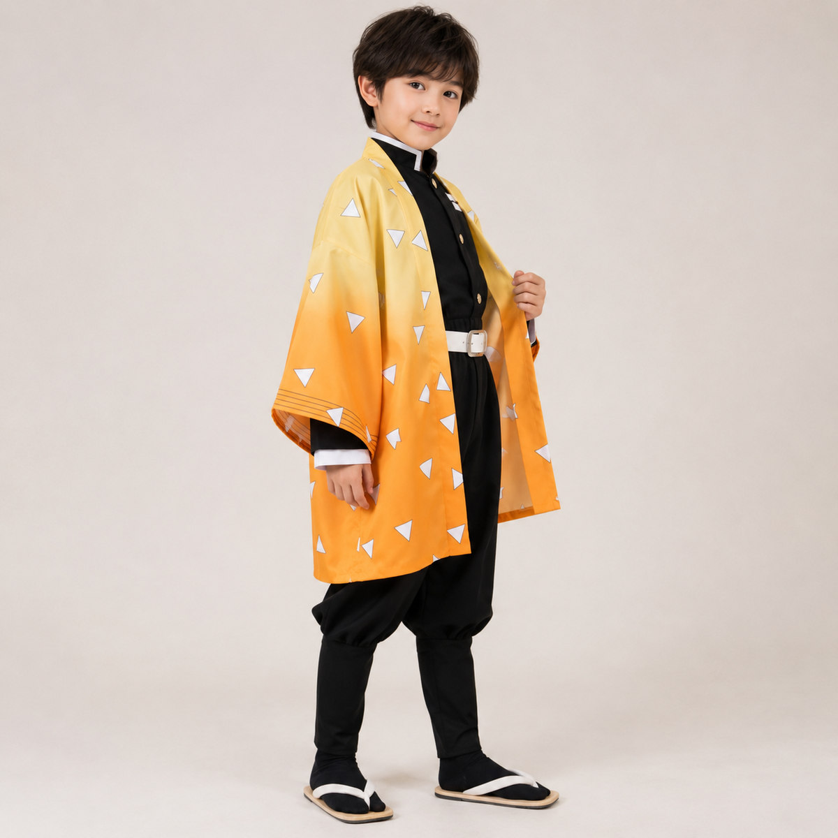 Halloween Anime Haori Costume with Wig - Cosplay Outfit