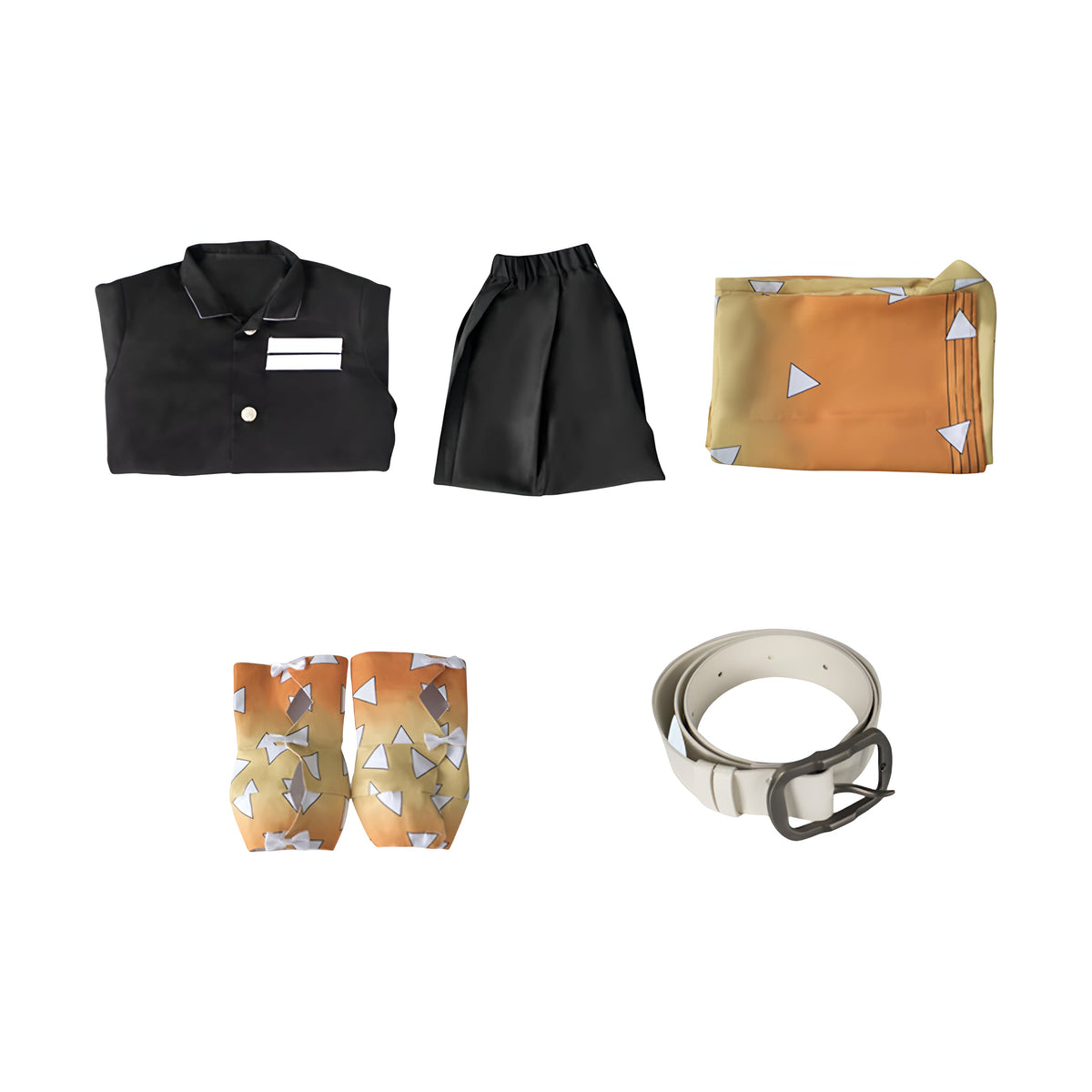 Halloween Anime Haori Costume with Wig - Cosplay Outfit