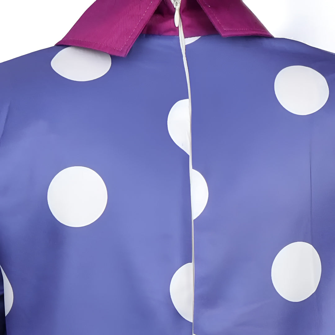 Glam Polka Dot Halloween Dress with Wig – Complete Cosplay