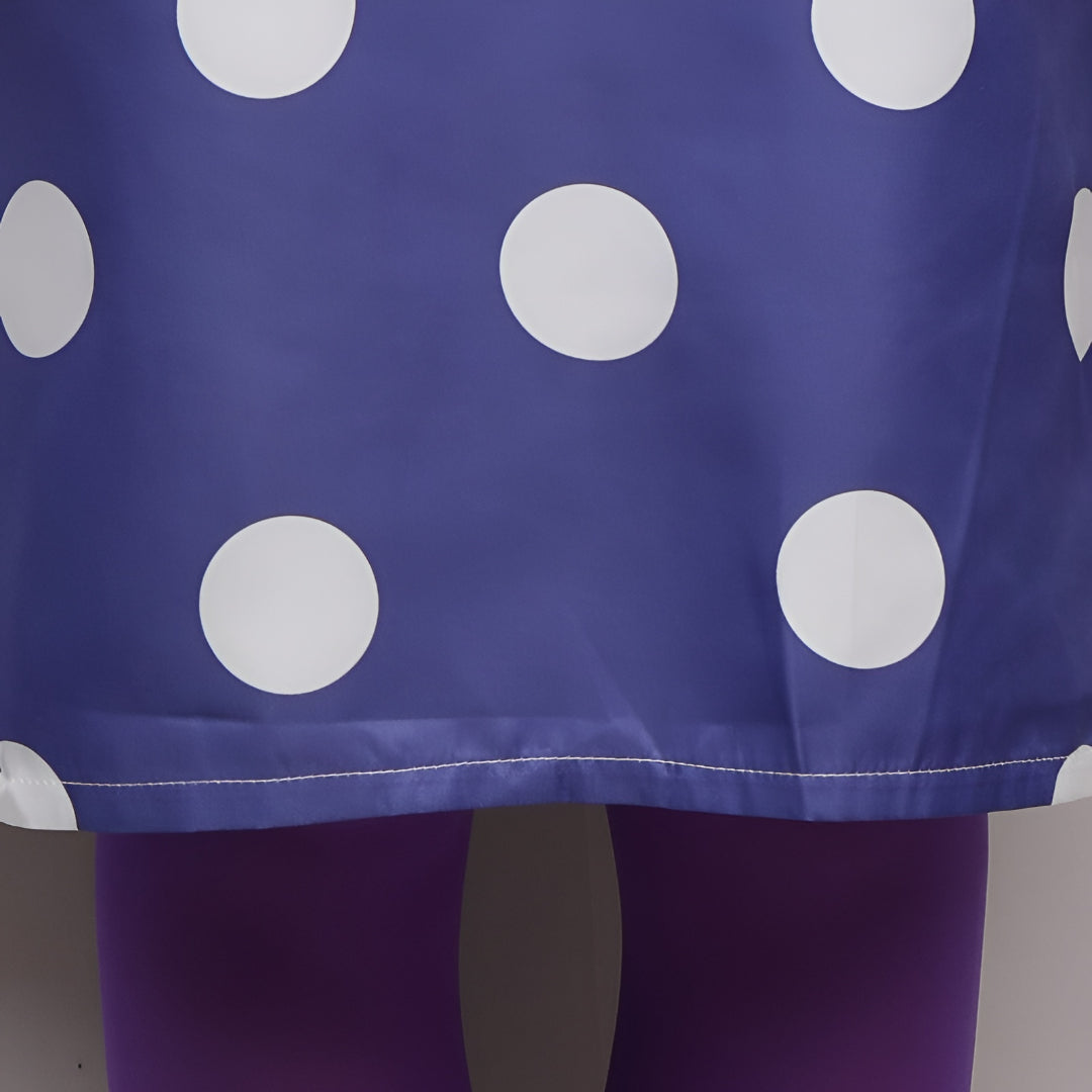Glam Polka Dot Halloween Dress with Wig – Complete Cosplay
