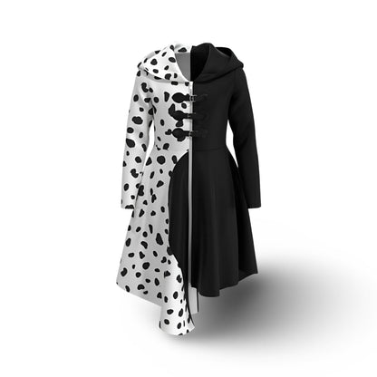 Halloween Costume: Spotted Dress Cape Cosplay Outfit