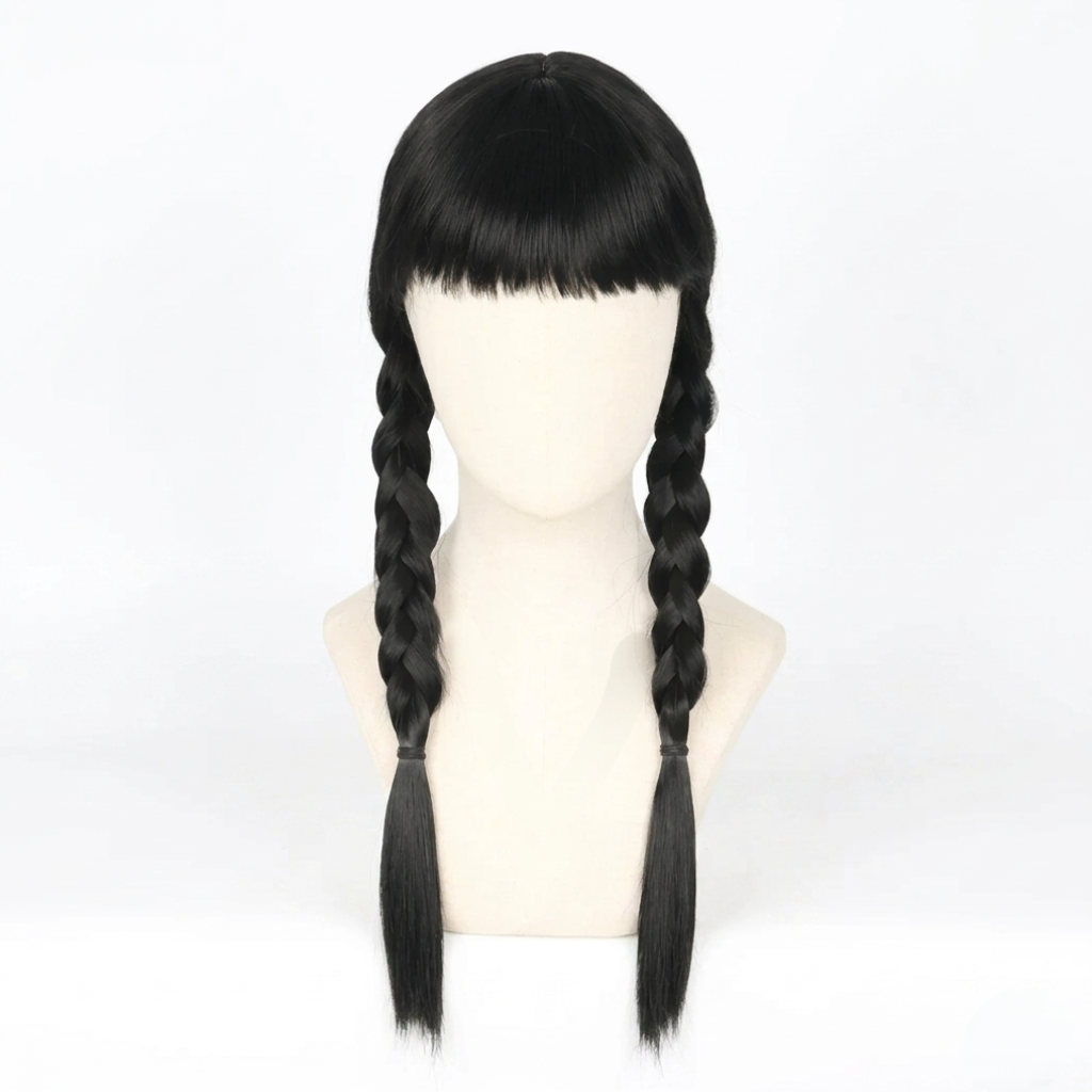 Braided Halloween Costume Wig – Dress-Up Hair Accessory