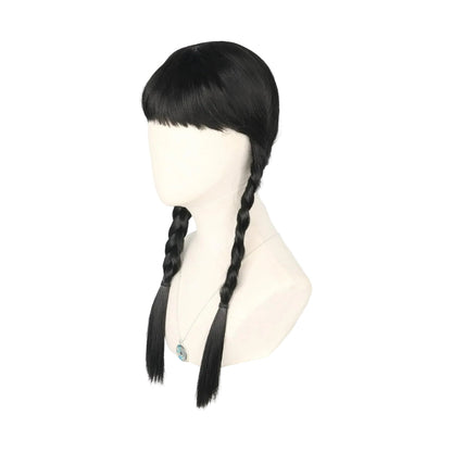 Braided Halloween Costume Wig – Dress-Up Hair Accessory