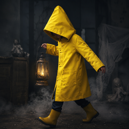 Halloween Hooded Raincoat - Cosplay Jacket for Costumes
