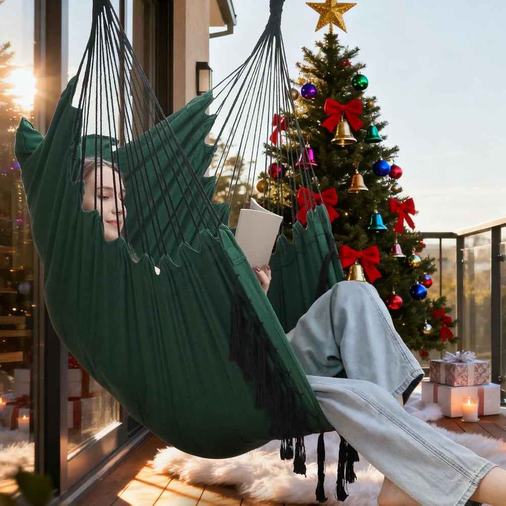 Cozy Hammock Chair Swing — Indoor & Outdoor Hanging Seat