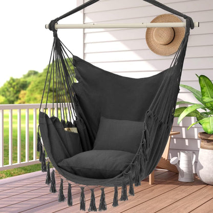 Cozy Hammock Chair Swing — Indoor & Outdoor Hanging Seat