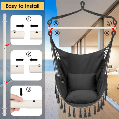 Cozy Hammock Chair Swing — Indoor & Outdoor Hanging Seat