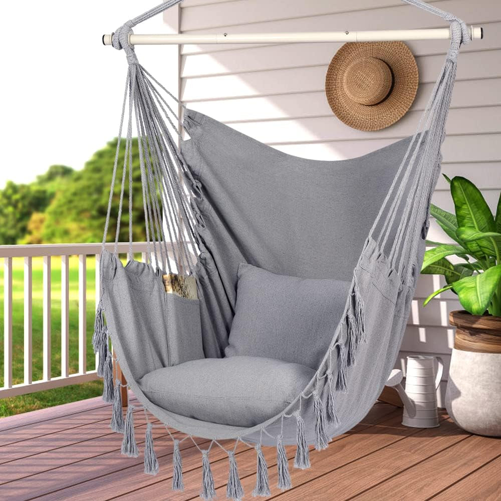Cozy Hammock Chair Swing — Indoor & Outdoor Hanging Seat