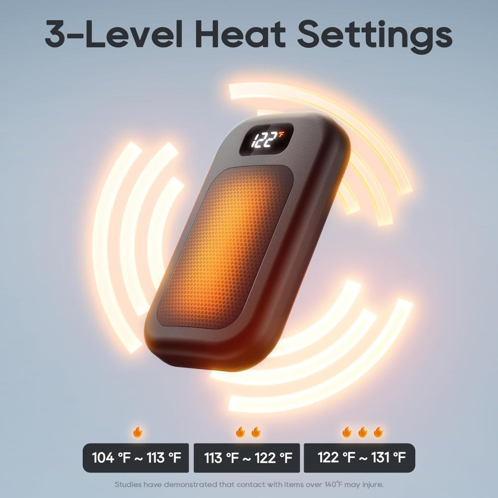Dual-Pack Rechargeable Hand Warmers – Compact Portable Pocket Electric Warmers for Instant Heat