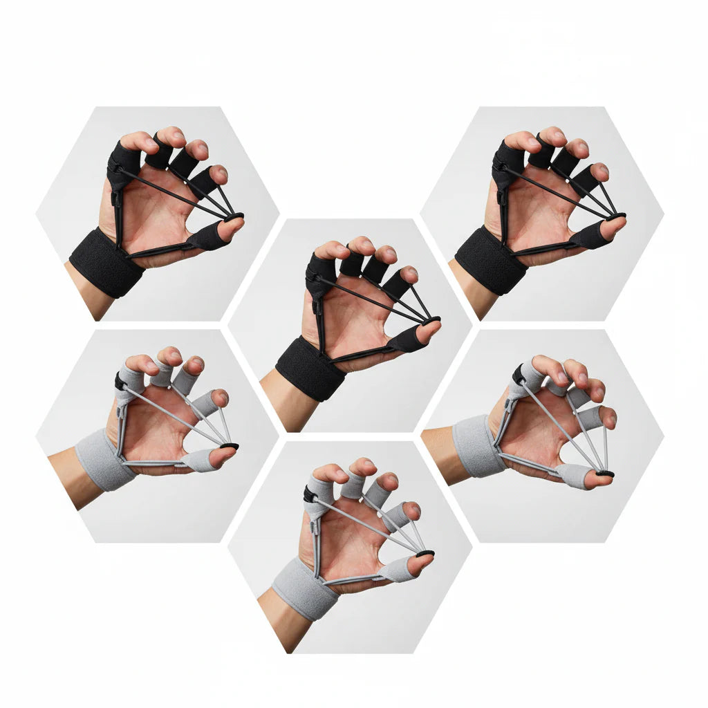 Adjustable Finger Strengthener & Hand Grip Trainer for Superior Grip