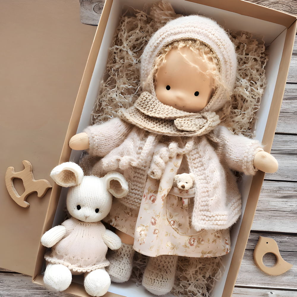 Handmade Fabric Doll for Imaginative Play