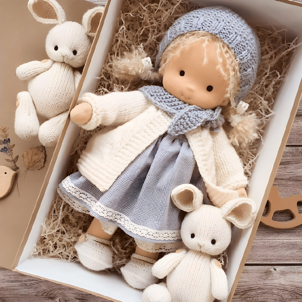 Handmade Fabric Doll for Imaginative Play