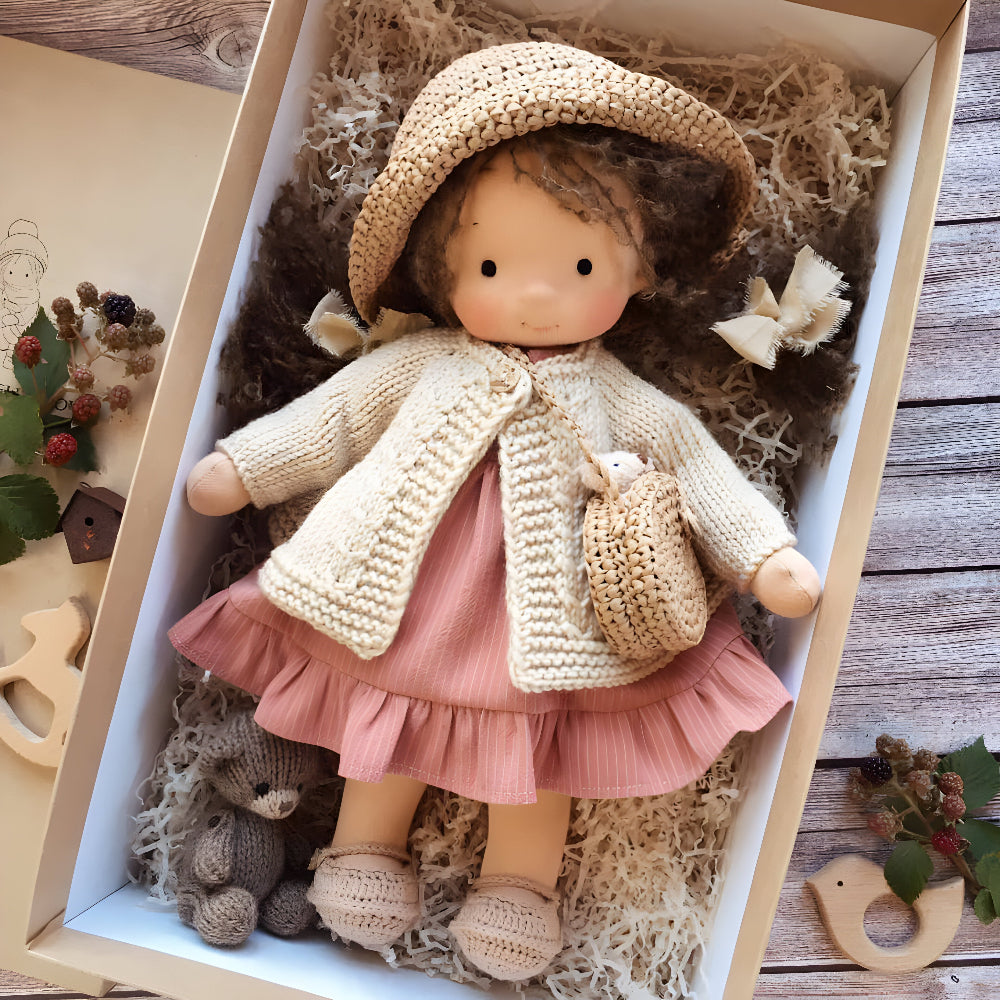 Handmade Fabric Doll for Imaginative Play