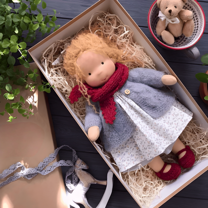 Handmade Fabric Doll for Imaginative Play