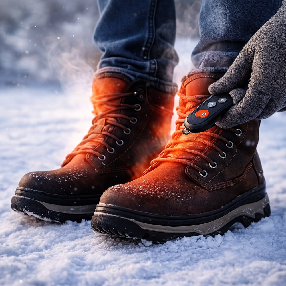 Cordless Heated Winter Insoles – Wireless Electric Foot Warmers for Cold-Weather Comfort