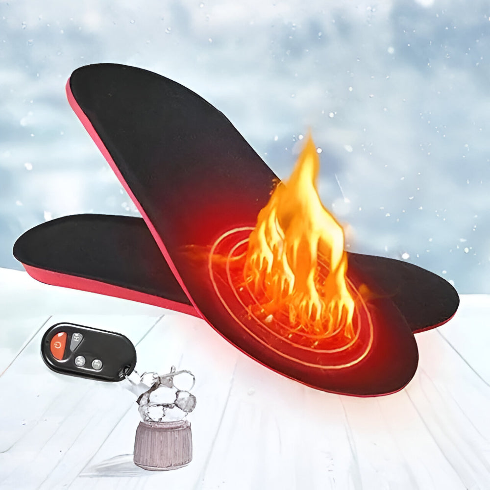 Cordless Heated Winter Insoles – Wireless Electric Foot Warmers for Cold-Weather Comfort