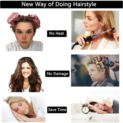Heatless Curling Kit - Complete Hair Curling Set for Effortless, Beautiful Curls (Women’s Styling Tool)