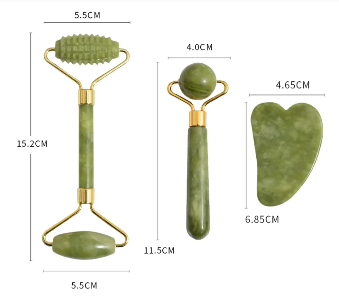 Jade Face Roller Set