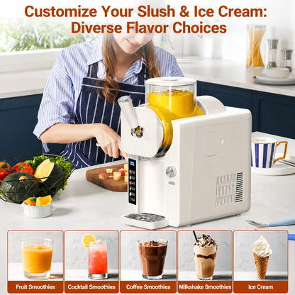 All-in-One Ice Cream Maker & Frozen Drink Slush Machine