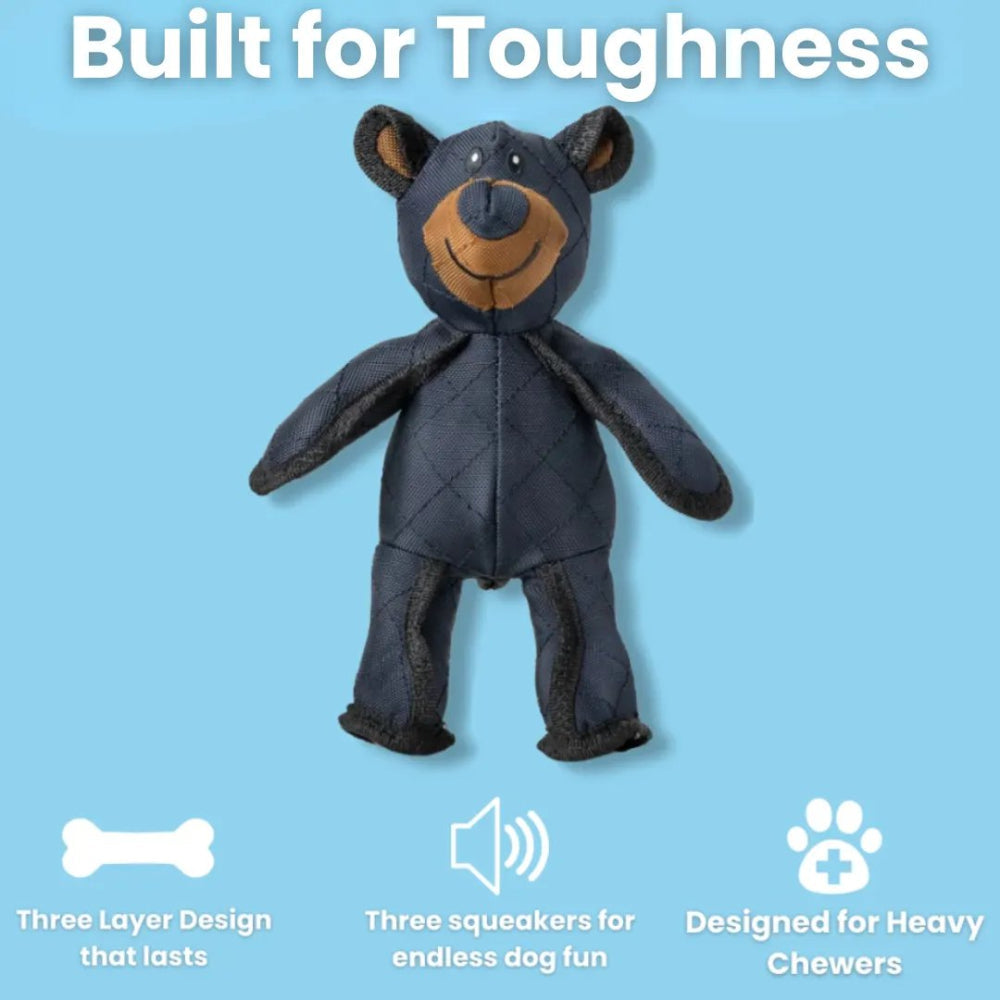 Durable Plush Bear-Shaped Dog Chew Toy – Safe, Fun Play Accessory