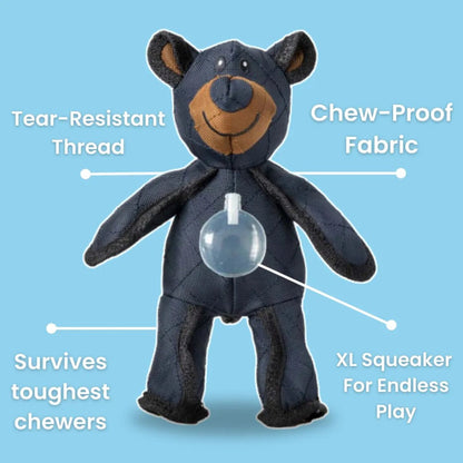 Durable Plush Bear-Shaped Dog Chew Toy – Safe, Fun Play Accessory