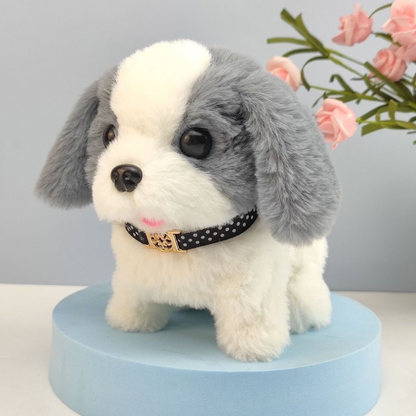 Adorable Interactive Plush Puppy Toy with Walking Motion and Sound for Kids