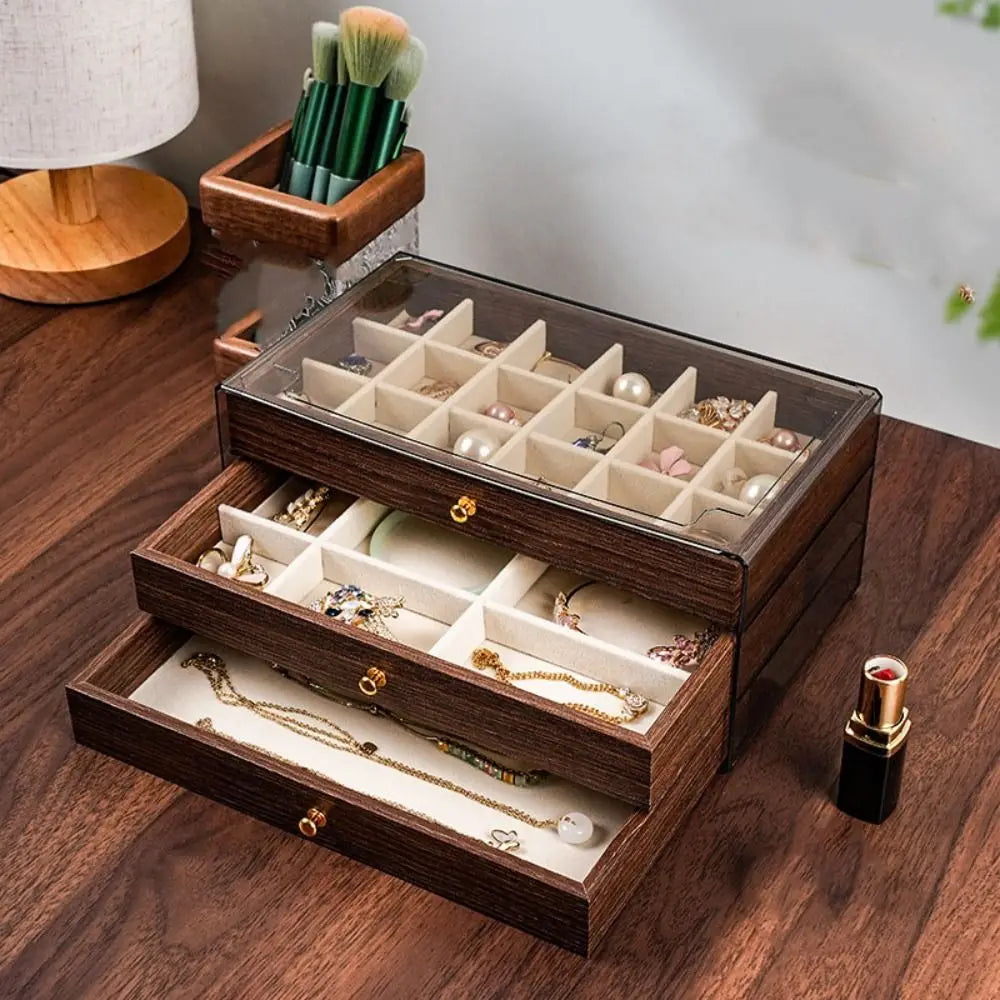 Elegant Jewelry Box Organizer – Perfect Mother’s Day Gift, Drawer Storage & Display Case