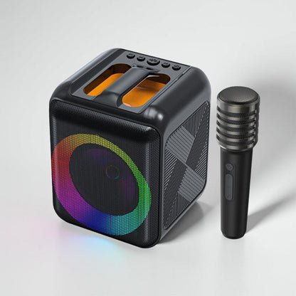 Bluetooth Karaoke Machine with Portable Speaker and Wireless Microphones