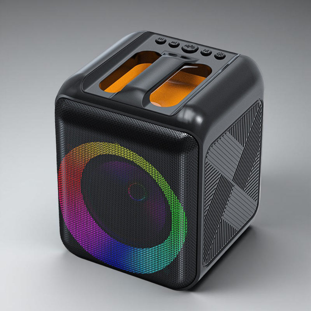 Bluetooth Karaoke Machine with Portable Speaker and Wireless Microphones