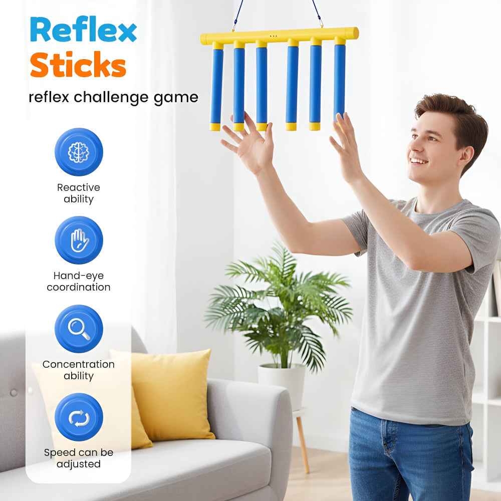 Falling Stick Reflex Challenge for Kids – Reaction Training Toy