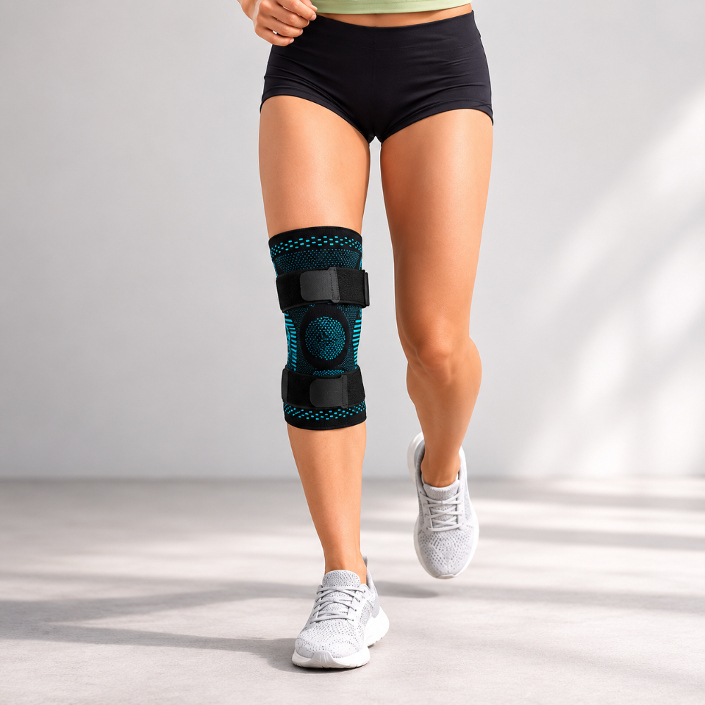 Adjustable Knee Brace with Compression Sleeve – Supportive